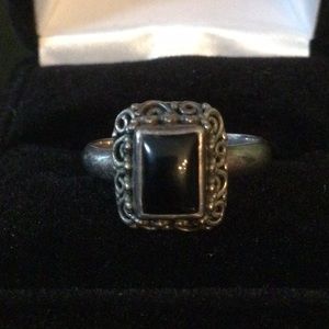 Vintage Genuine Black Onyx Ring